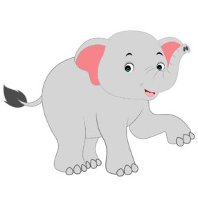 Baby Elephant Enjoys