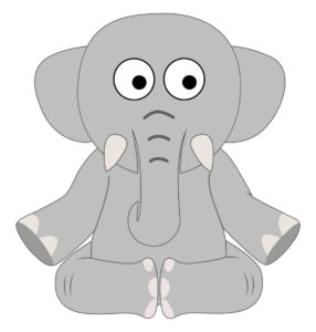 Cartoon Elephant Face