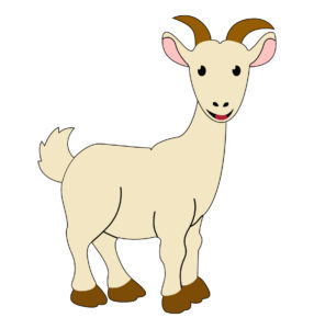 Goat cartoon vector