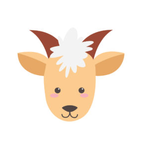 Goat face Royalty Vector