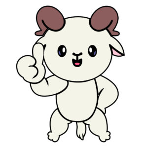 Goat  thumbs up vector