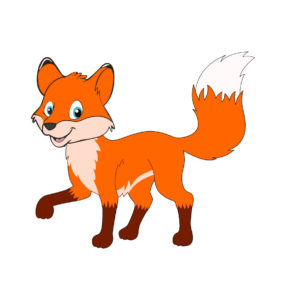 Orange Fox Animal Vector