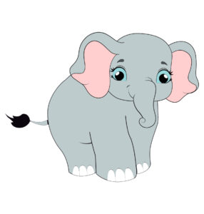 Premium Vector Cartoon cute baby Elephant