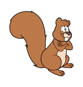 angry squirrel vector