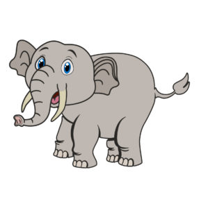 baby elephant vector
