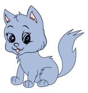 blue cute cat