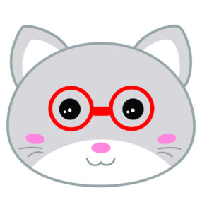 cat wear glasses