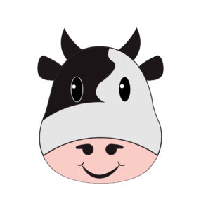 cow face vector
