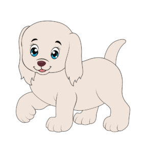 cute dog vector art