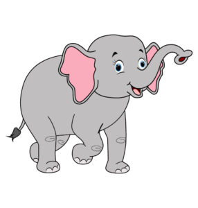 cute elephant vector art