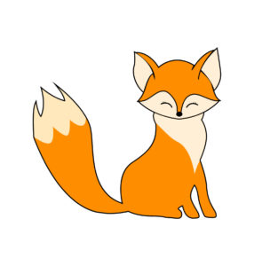 cute fox vector
