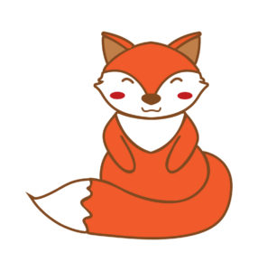 cute little fox vector