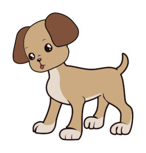 cute puppy cartoon