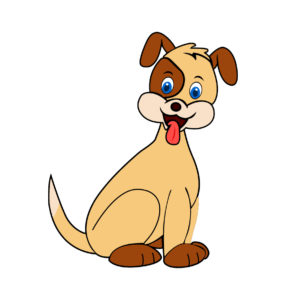 cute puppy vector