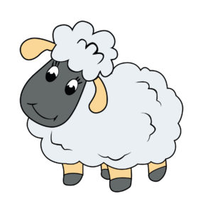 cute sheep cartoon