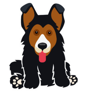 german shepherd vector