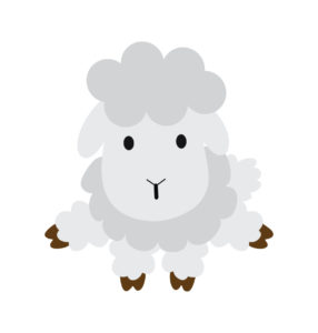 gray sheep vector art