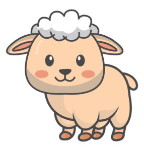 happy sheep vector