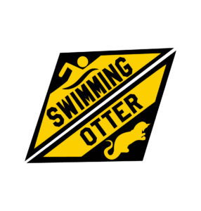 swimming otter