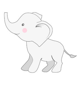 white elephant vector art