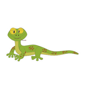 A Cute Lizard Reptile Vector