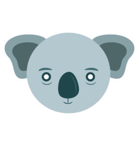 A Koala Face Vector
