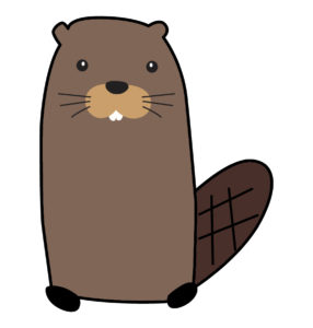 Beaver laugh cartoon