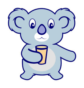 Drinking Koala Vector