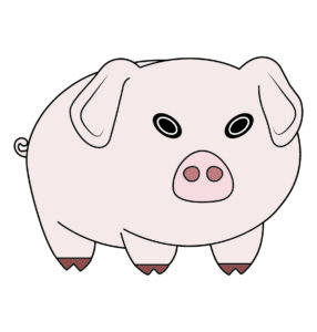 Fat Pig Vector