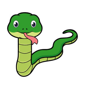 Green Snake Vector Design