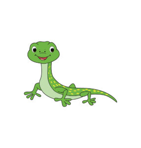 Happy Lizard Reptile Vector
