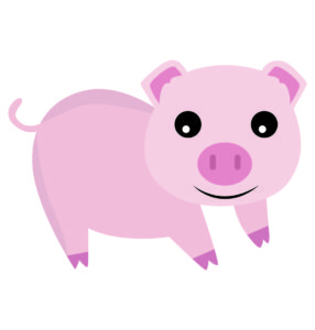 Happy Pig Vector