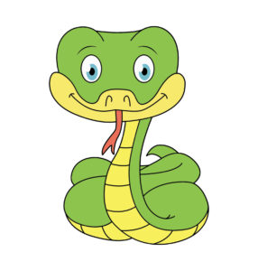 Happy Snake Vector