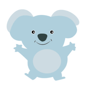 Jumping Koala Vector