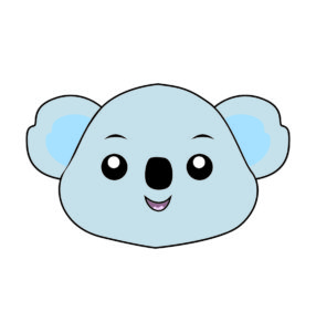 Kawaii Koala Vector Head