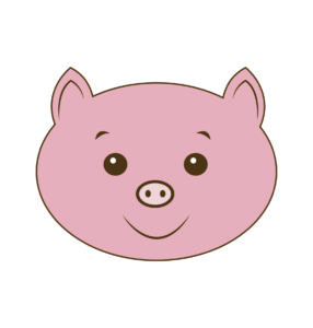 Pig Face Vector