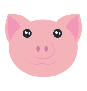 Pig Head Vector