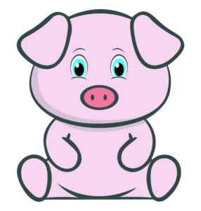 Serious Pig Vector