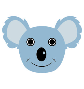 Smile Face Koala Vector