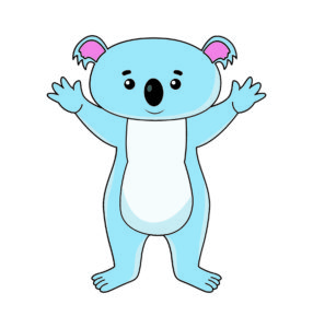 Surprising Koala Cartoon Vector