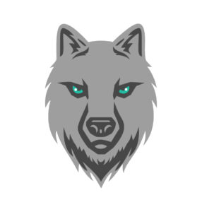 Wolf face vector
