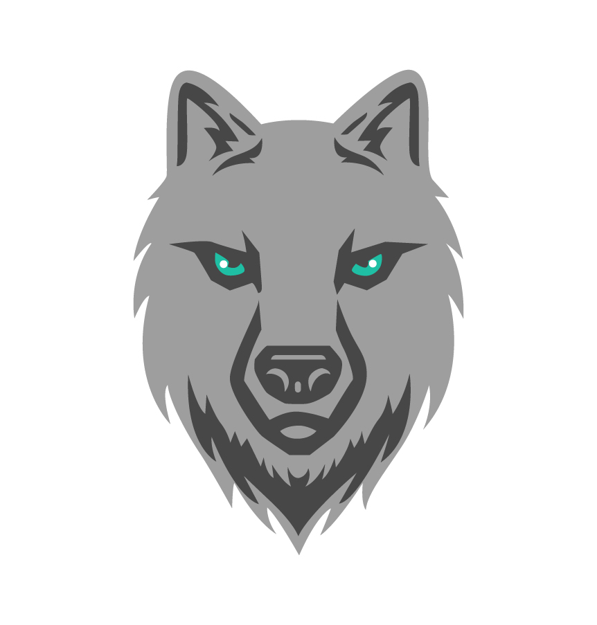Wolf face vector - Design Shop by AquaDigitizing
