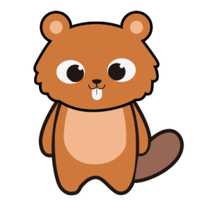 baby beaver vector