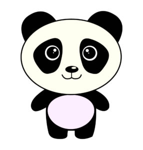 baby panda vector