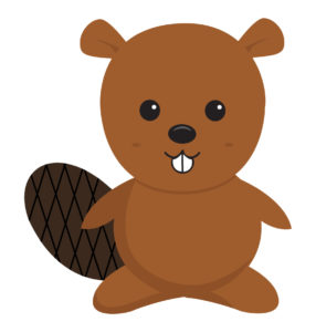 brown cute beaver