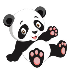 cartoon panda vector