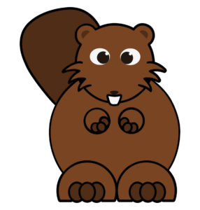 cute beaver cartoon