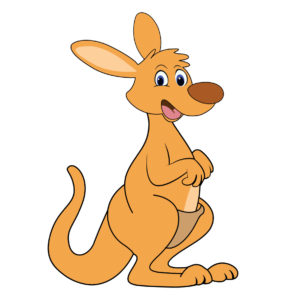 cute kangaroo drawing