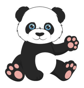 cute panda vector