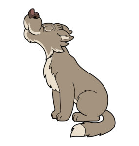 cute wolf vector